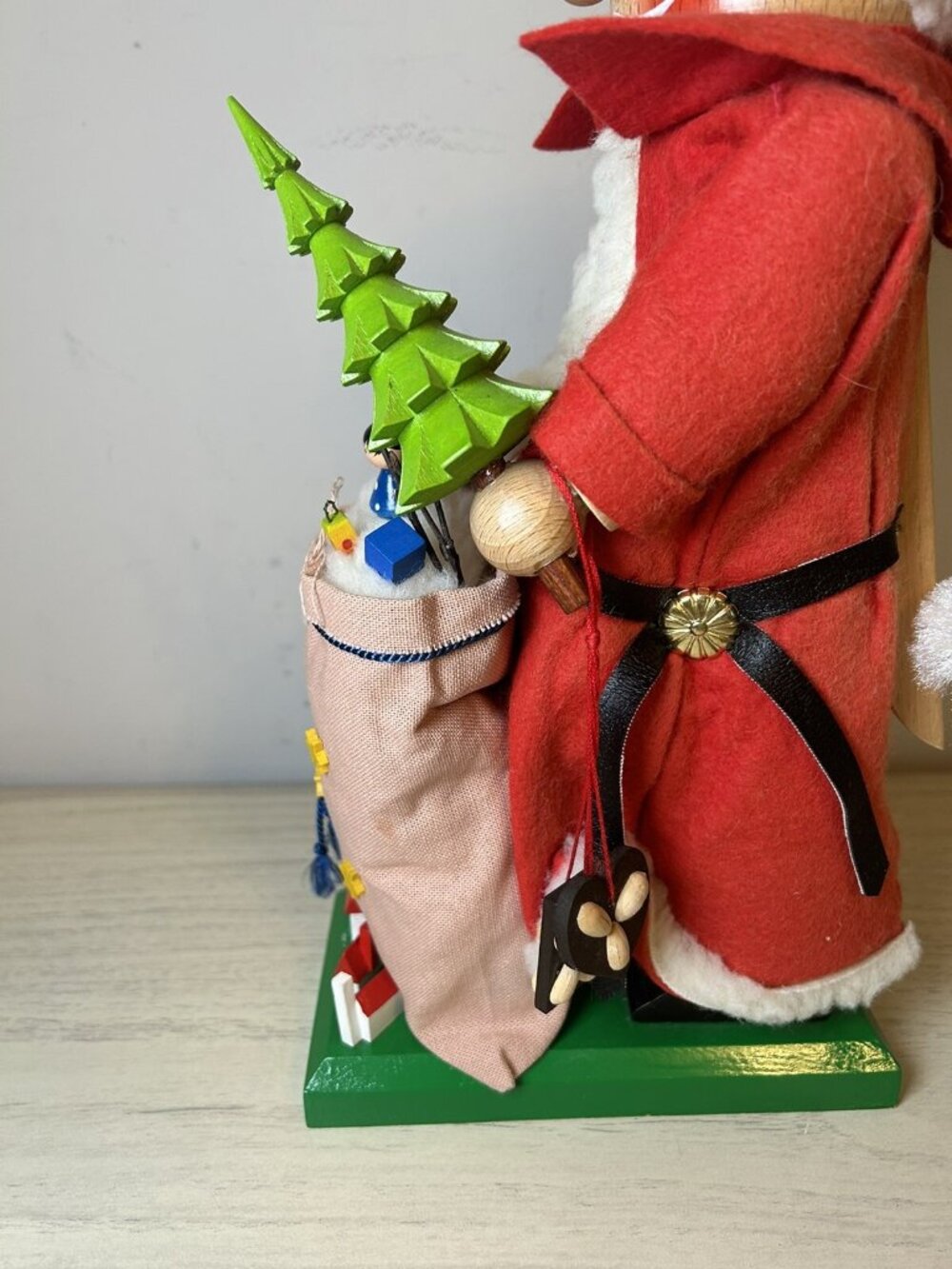 Steinbach Nutcracker Santa Claus 14" Tall Christmas Tree Bag Toys Vintage Gifts - Picture 9 of 16